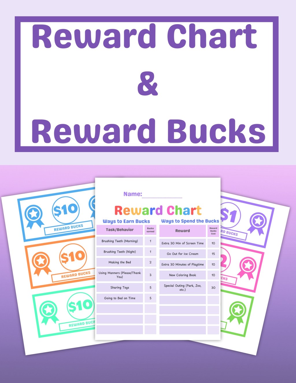 Effective Reward Charts and Bucks for Motivating Child&nbsp;Behavior